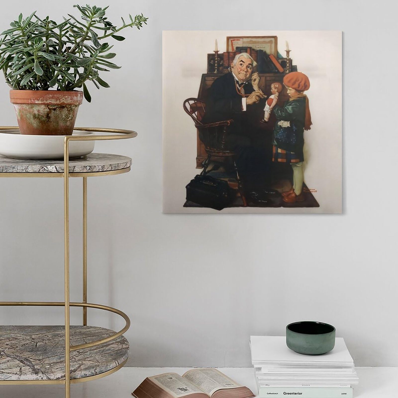 Amazon.co.jp: Norman Rockwell ノーマンロックウェル（医師と人形